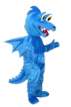 Mascot Costumes Blue Stegosaurus Costume