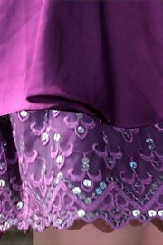 Enchanting Sequined Knee Length Halter Dress