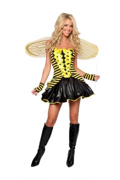 Halloween Costume Role Play Cute Bee Angel Costume With Wings
