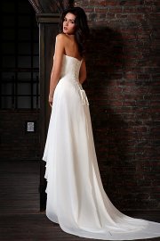 Grecian Inspired Sweetheart Chiffon Wedding Dress