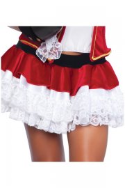 Halloween Costume Sexy Red and White Pirate Costume