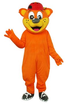 Mascot Costumes Orange Bear Costume