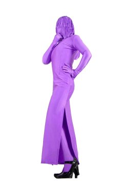 Halloween Costumes Stylish Purple Zentai Suit