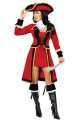 Halloween Costumes Red Pirate Suit