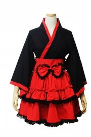 Adult Costumes Red and Black Lolita Dress