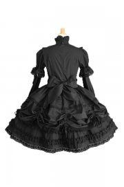 Adult Costume Gorgeous Gothic Stand Collar Lolita Dress