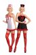 Uniform Costumes Alluring Strapless Role Play Fitted Nurse Dress