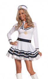 Halloween Costumes Adorable White Sailor Dress