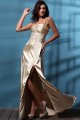 Deluxe High Low Satin Formal Evening Dress