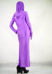 Halloween Costumes Stylish Purple Zentai Suit