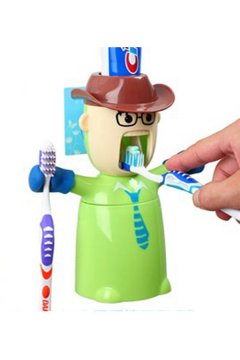 Accessories Auto Toothpaste Dispenser Cute Toothbrush Holders