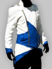 Game Costume Assassin's Creed III White and Blue Hoodie Cosplay Costume