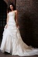 Graceful Strapless A-line Satin Wedding Dress