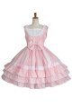 Adult Costume Pink Lolita Western Style Dress