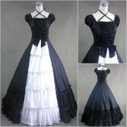 Adult Costume Blue Gothic Lolita Ball Dress