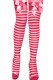 Accessory Red Zebra Striped Stockings with Bowknots top