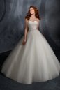 Court Train Organza Sweetheart Wedding Gown