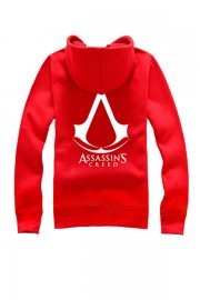Game Costume Assassin's Creed Fleeces Red Hoodie