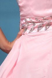 Glamorous Pink High Low Chiffon Dress