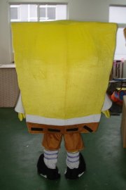 Mascot Costumes Yellow Sponge Bob Costume