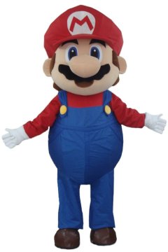 Mascot Costumes Happy Super Mario Mascot Costume