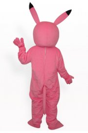 Mascot Costumes Pink Adorable Pikachu Costume