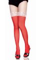 Accessory Red Lace Top Thigh High Stockings