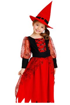 Witch Costumes Kids Adorable Red Witch Costume