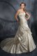 Court Train Sweetheart Ivory Wedding Dress