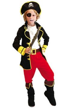 Halloween Costumes Kids Cute Pirate Costume