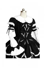 Adult Costume Deluxe Black and White Lolita Dress