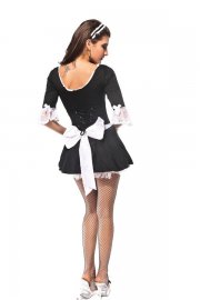 Uniform Costume Half Sleeved Black Maid Costume