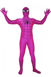 Halloween Costumes Hot Pink Spiderman Zentai Suit