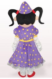 Mascot Costumes Purple Lovely Girl Costume