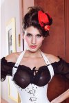 Accessories Red Lace Cocktail Mini Top Hat