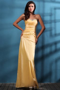 Royal Floor Length Satin Formal Evening Dress