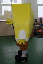 Mascot Costumes Yellow Sponge Bob Costume