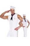 Halloween Costume White Sailor Costume