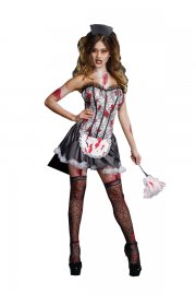 Halloween Costume Bloody SexyZombie French Maid Costume Costume