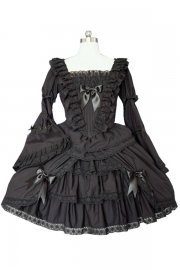 Adult Costume Lolita Black Princess Dress