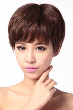 100% Human Hair Echanting Short Curly Wig