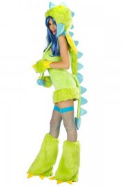 Halloween Costume Deluxe Green Puff Dragon Costume