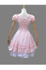 Adult Costume Lolita Sweet Short Sleeve Dress