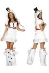 Christmas Costume White Elegant Snow Costume
