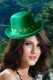 Accessories Green Flowers Mini Top Hat