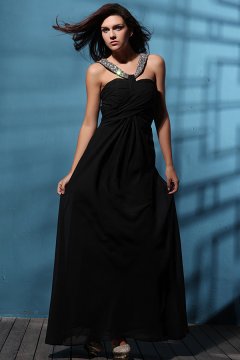 Super Chic Backless A-line Chiffon Evening Dress