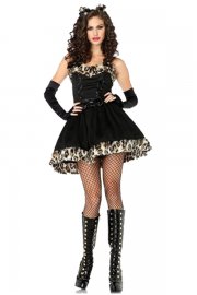 Halloween Costume Sexy Cat Witch Costume