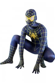 Halloween Costumes Overwhelmed Black Spiderman Zentai Suit