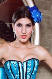 Accessories Blue Bowknot Beveled Mini Top Hat