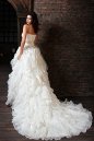 Fabulous Ruffled A-line Wedding Gown with Court Train